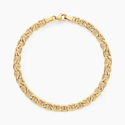 Bracelet Capucin Or Jaune Maille Marine Plate-Histoire d'Or Online