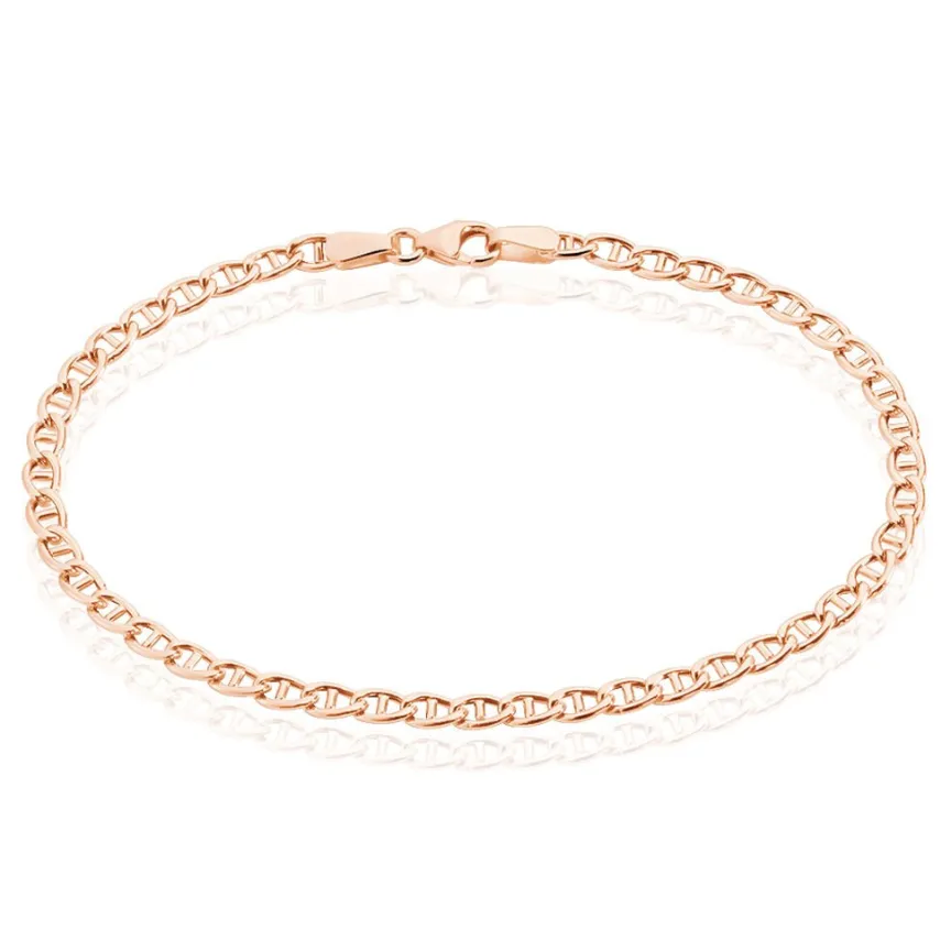 Bracelet Capucin Or Rose Maille Marine Plate-Histoire d'Or Outlet
