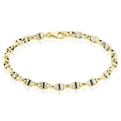 Histoire d'Or Bracelet Carlo Maille Marine Ronde