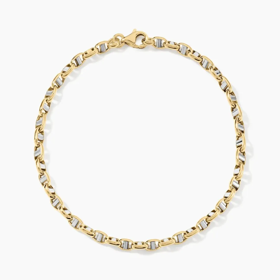 Histoire d'Or Bracelet Carlo Maille Marine Ronde