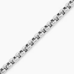Histoire d'Or Bracelet Carola Maille Jaseron Argent Blanc