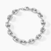 Bracelet Carrus Maille Grain De Cafe Argent Blanc-Histoire d'Or Best