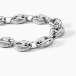 Bracelet Carrus Maille Grain De Cafe Argent Blanc-Histoire d'Or Best