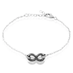 Histoire d'Or Bracelet Celinia Argent Blanc Céramique Et Oxyde De Zirconium