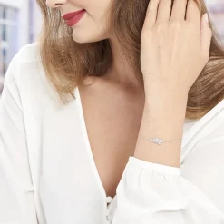 Bracelet Cesarine Argent Blanc Oxyde De Zirconium-Histoire d'Or Best