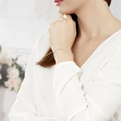 Histoire d'Or Bracelet Charline Or Blanc Oxyde De Zirconium