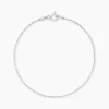 Histoire d'Or Bracelet Cherame Maille Criss Cross Argent Blanc