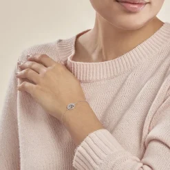 Histoire d'Or Bracelet Chimere Argent Blanc Oxyde De Zirconium