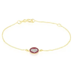 Histoire d'Or Bracelet Chlea Coeur Or Jaune