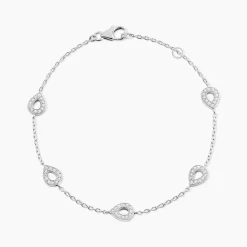 Histoire d'Or Bracelet Ciara Argent Blanc Oxyde De Zirconium