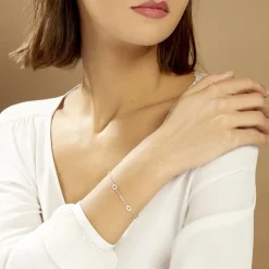 Histoire d'Or Bracelet Ciara Argent Blanc Oxyde De Zirconium
