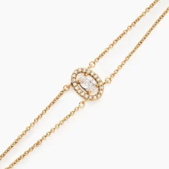 Histoire d'Or Bracelet Classical Plaqué Or Jaune Oxyde De Zirconium