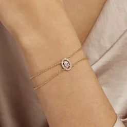 Histoire d'Or Bracelet Classical Plaqué Or Jaune Oxyde De Zirconium