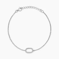 Histoire d'Or Bracelet Clem Argent Blanc