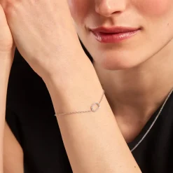 Histoire d'Or Bracelet Clem Argent Blanc