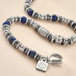 Bracelet Cliff Acier Gris Agate Hématite Oxyde De Zirconium-Histoire d'Or Clearance