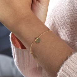 Histoire d'Or Bracelet Cobeia Croix Maille Forçat Or Jaune