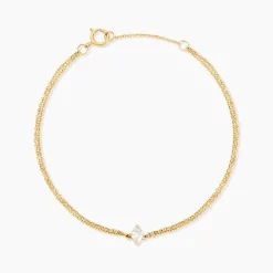 Histoire d'Or Bracelet Collection Icone Or Jaune Diamant Synthétique