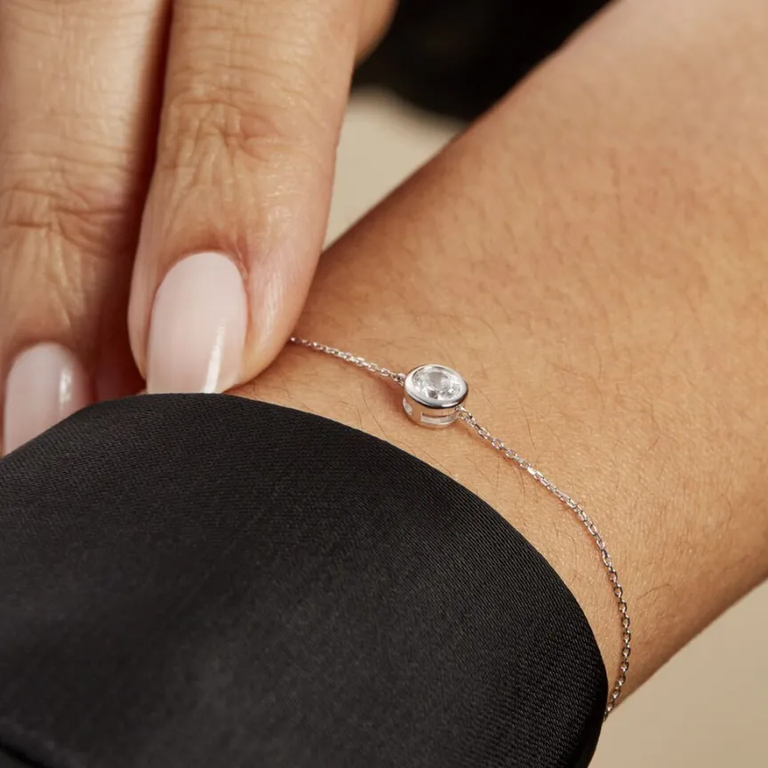 Bracelet Columbine De Zirconium Blanc-Histoire d'Or Outlet