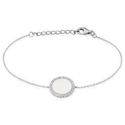 Histoire d'Or Bracelet Corazon1 Argent Blanc Oxyde De Zirconium