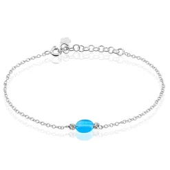 Histoire d'Or Bracelet Corelana Argent Blanc Pierre De Synthese