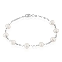 Bracelet Corentina Argent Blanc Perle De Culture-Histoire d'Or Online