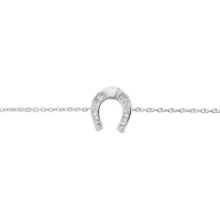 Histoire d'Or Bracelet Court Argent Blanc Centaures Oxyde De Zirconium