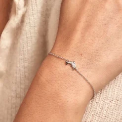 Histoire d'Or Bracelet Court Argent Blanc Giullia Oxyde De Zirconium