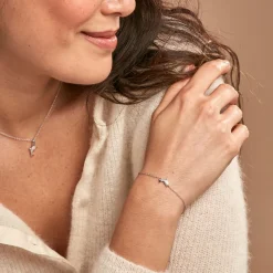 Histoire d'Or Bracelet Court Argent Blanc Giullia Oxyde De Zirconium