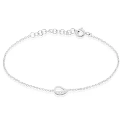 Bracelet Court Argent Blanc Sylvan Oxyde De Zirconium-Histoire d'Or Discount