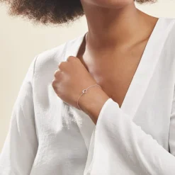 Histoire d'Or Bracelet Court Argent Blanc Vivence Oxyde De Zirconium