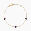 Bracelet Cressida Or Jaune Amethyste Violet-Histoire d'Or Sale
