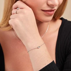 Bracelet Curve Argent Blanc-Histoire d'Or Best
