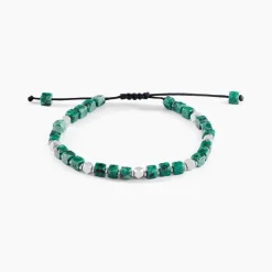 Bracelet Cusco Acier Blanc Turquoise-Histoire d'Or Outlet