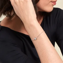 Bracelet Cyllene Argent Blanc Oxyde De Zirconium-Histoire d'Or New