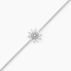 Histoire d'Or Bracelet Daisy Argent Blanc Oxyde De Zirconium