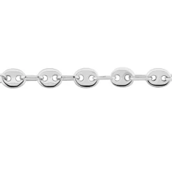 Histoire d'Or Bracelet Dami Maille Grain De Cafe Or Blanc