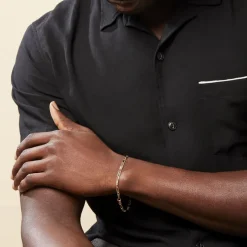 Histoire d'Or Bracelet Danae Plaquette Or Bicolore