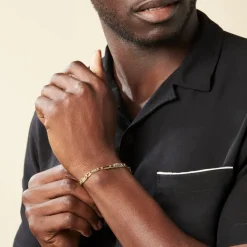 Bracelet Danae Plaquette Or Bicolore-Histoire d'Or Outlet