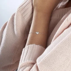 Bracelet Dann Or Blanc Oxyde De Zirconium-Histoire d'Or Best