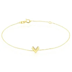 Bracelet Dao Or Jaune Oxyde De Zirconium-Histoire d'Or Best