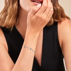 Histoire d'Or Bracelet Darcie Argent Blanc Turquoise