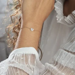 Histoire d'Or Bracelet Dari Or Blanc Oxyde De Zirconium