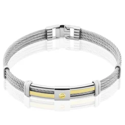 JOURDAN Bracelet Davilia Or Acier Bicolore