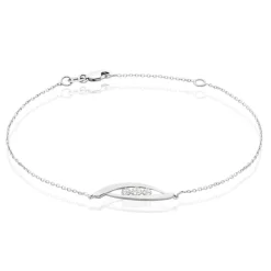 Histoire d'Or Bracelet Delphine Or Blanc Diamant
