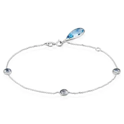 Bracelet Dennis Or Blanc Topaze-Histoire d'Or Sale