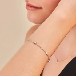 Histoire d'Or Bracelet Diep Argent Blanc Oxyde De Zirconium