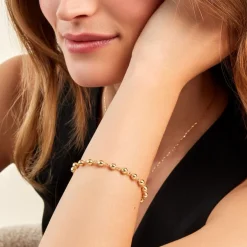 Bracelet Diona Diona Maille Boule Or Jaune-Histoire d'Or Discount
