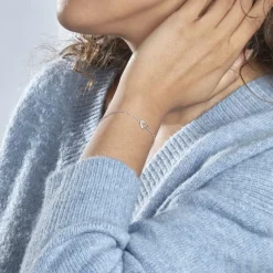 Histoire d'Or Bracelet Dorthea Argent Blanc Oxyde De Zirconium