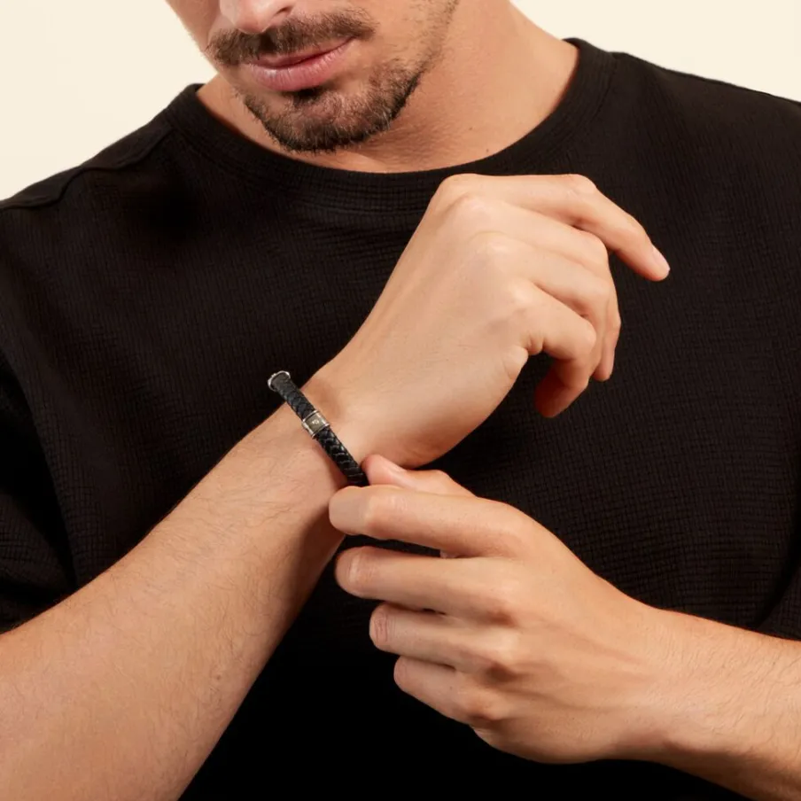 JOURDAN Bracelet Echati Or Acier Bicolore